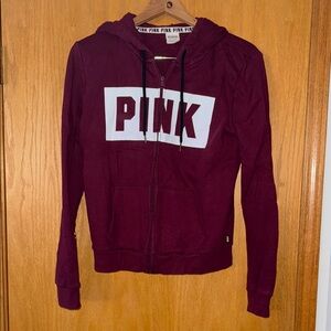 Victoria's Secret Pink Maroon Hoodie